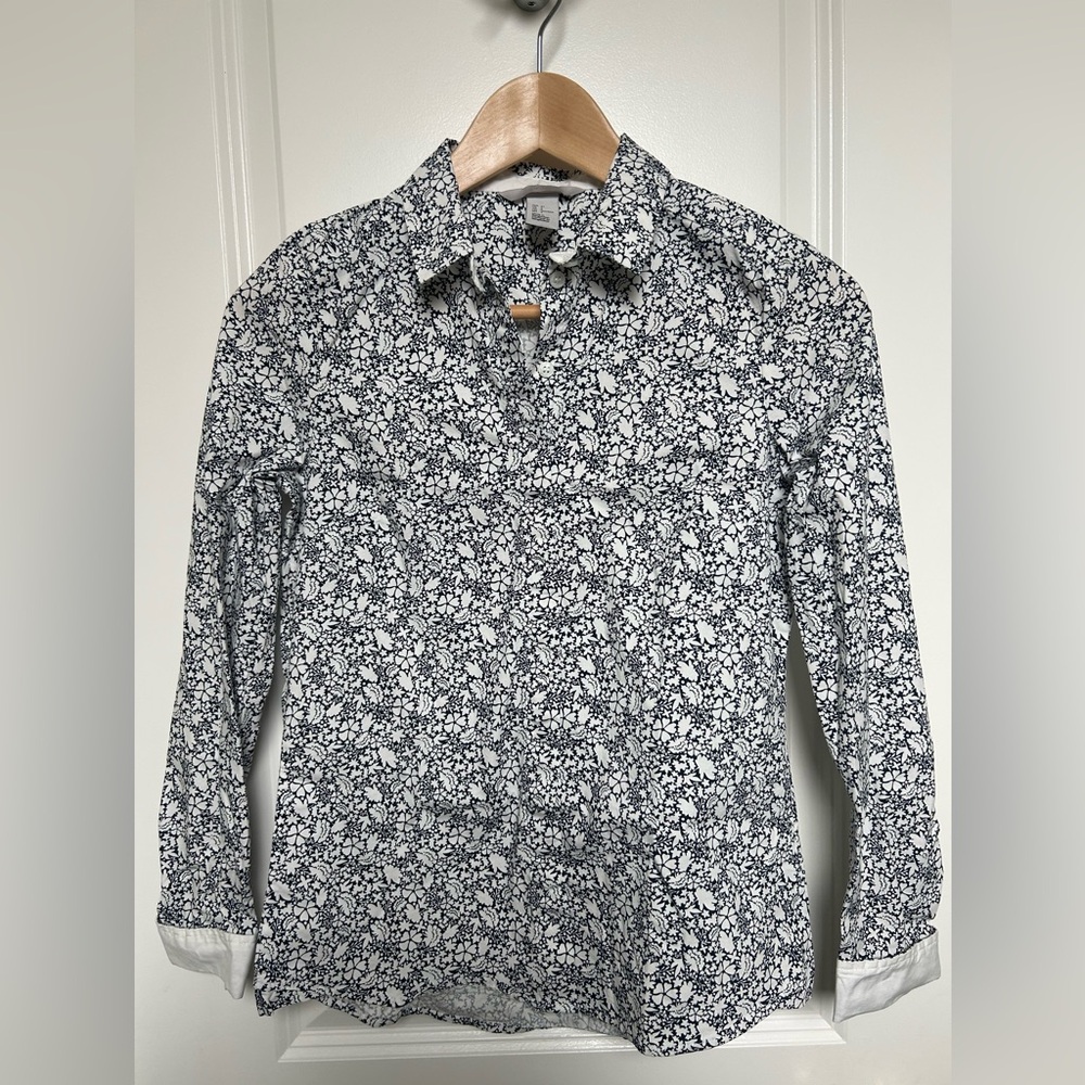 H&M Floral Long Sleeve Blouse